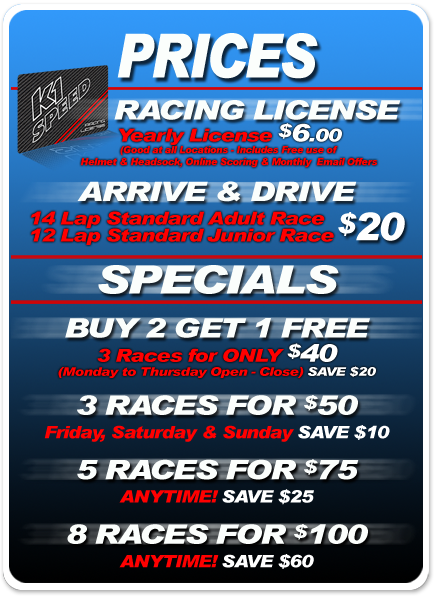 K1 speed track deals